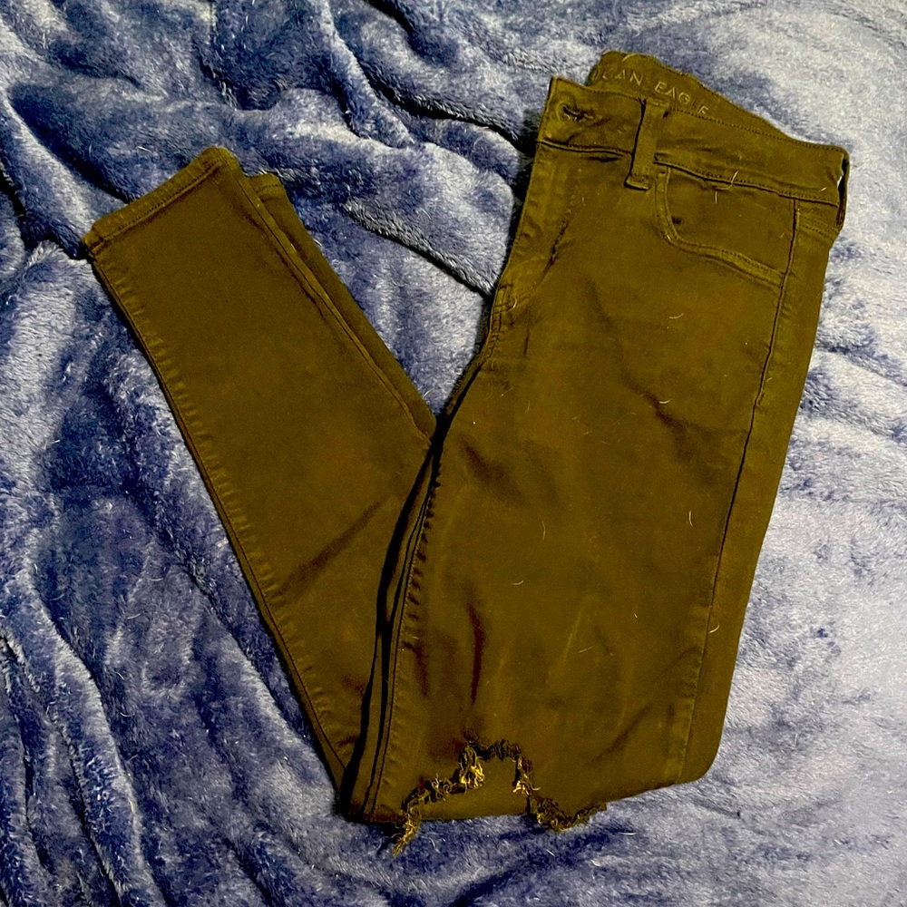 American eagle size 8 regular black jeggings